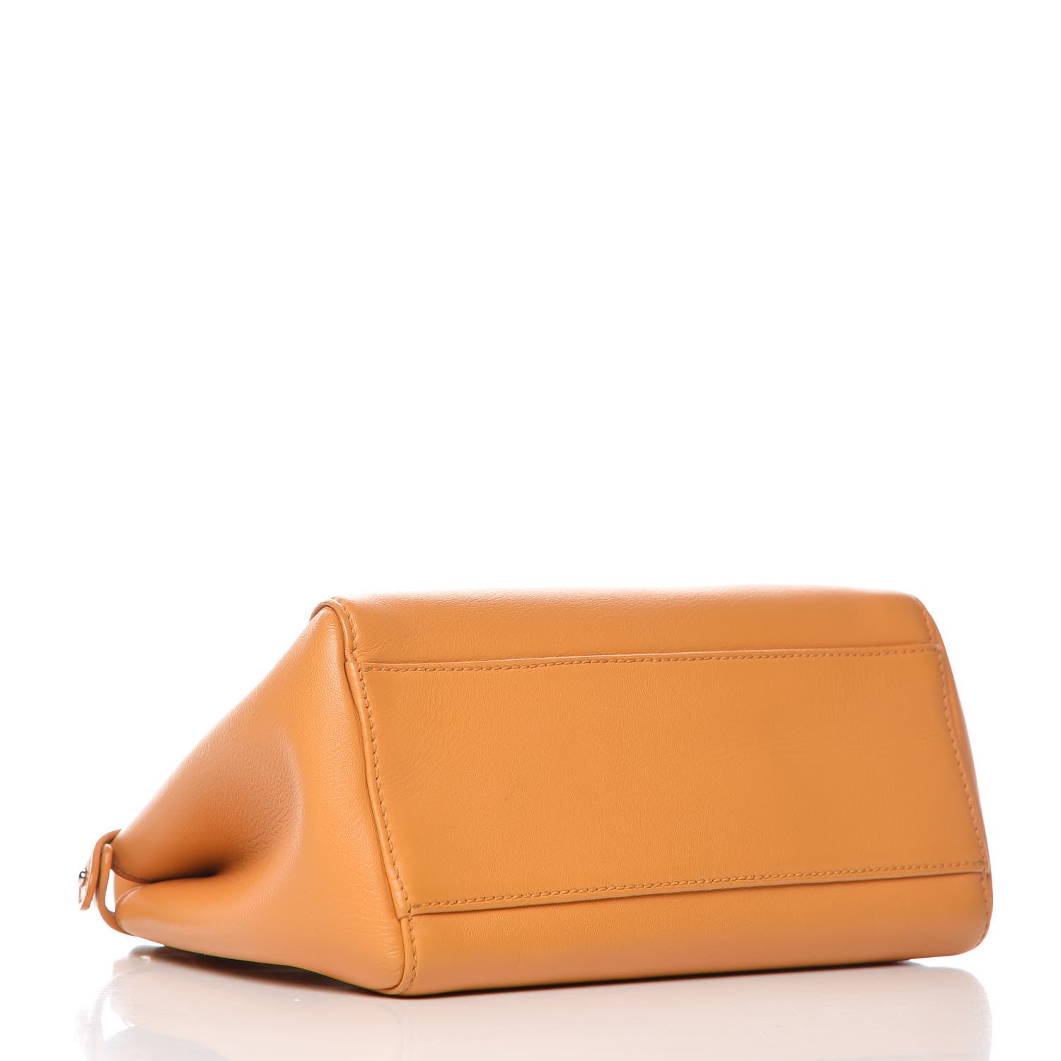 Fendi Nappa Mini Peekaboo Iconic Satchel Giallo Syrup 4 of 10
