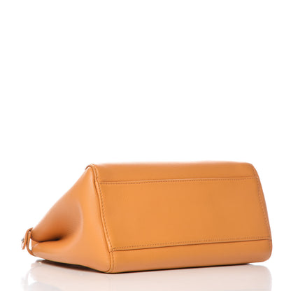 Fendi Nappa Mini Peekaboo Iconic Satchel Giallo Syrup 4 of 10