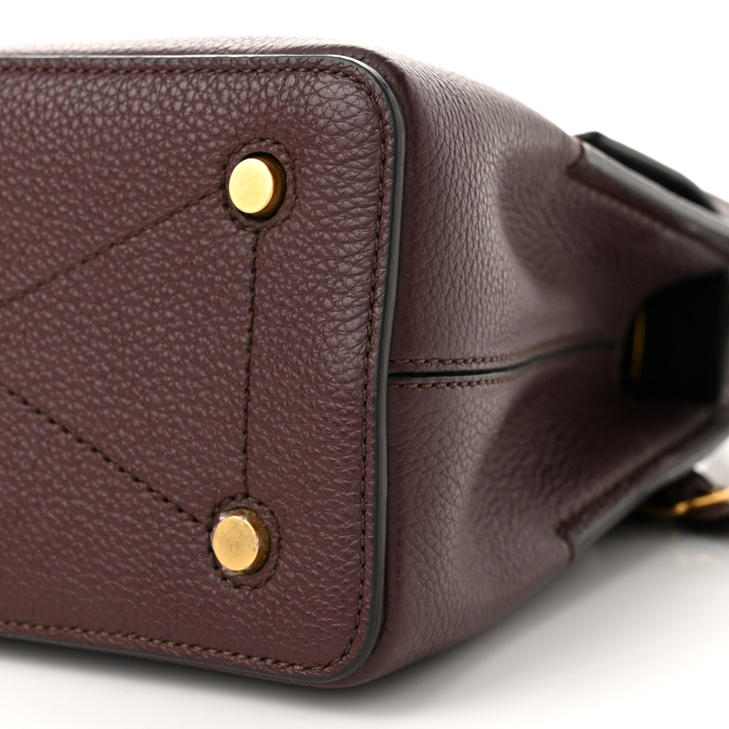 Mulberry Small Classic Grain Calfskin Mini Seaton Oxblood 9 of 9