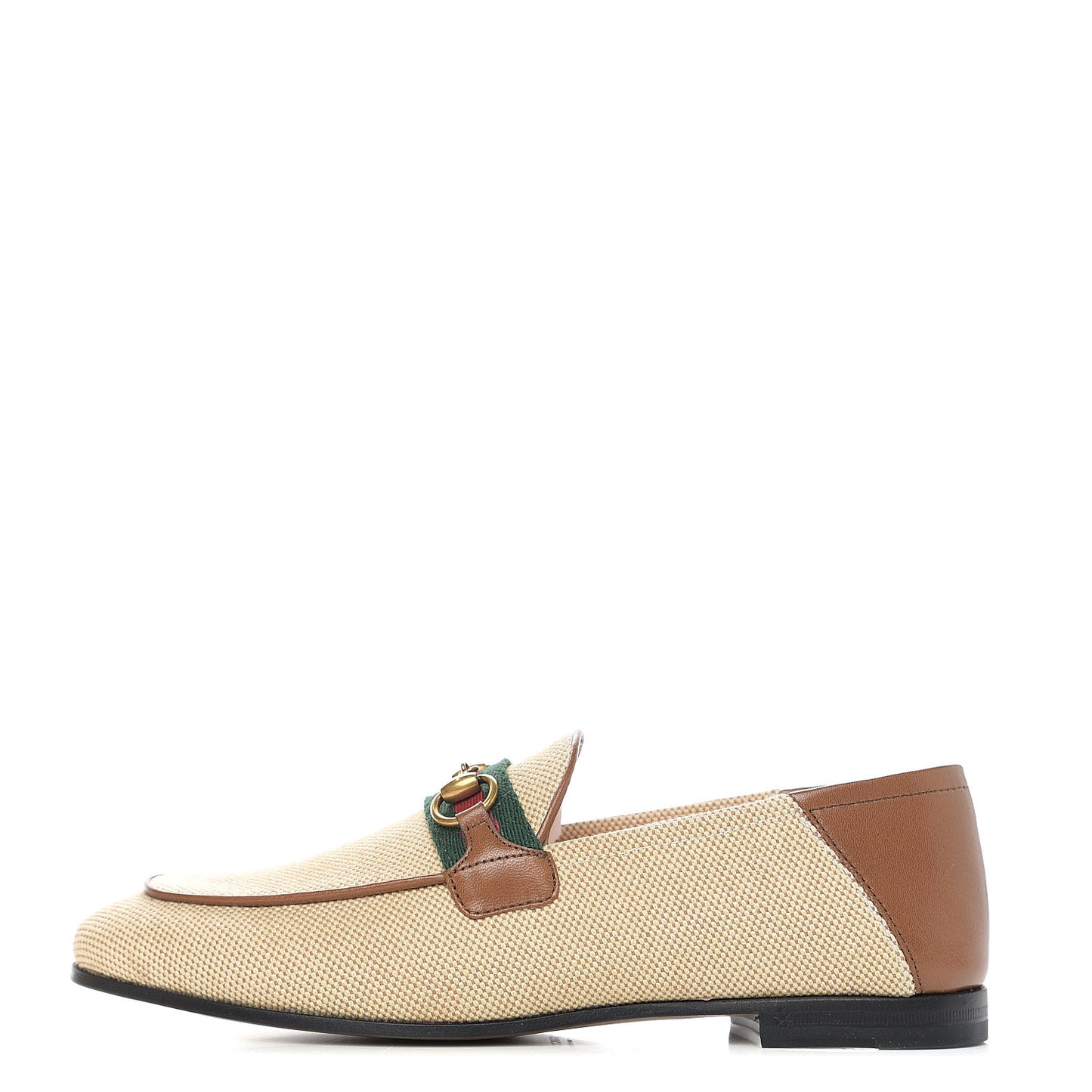 Canvas Malaga Kid Web Womens Horsebit Brixton Loafers 36.5 Sand Light Cuir