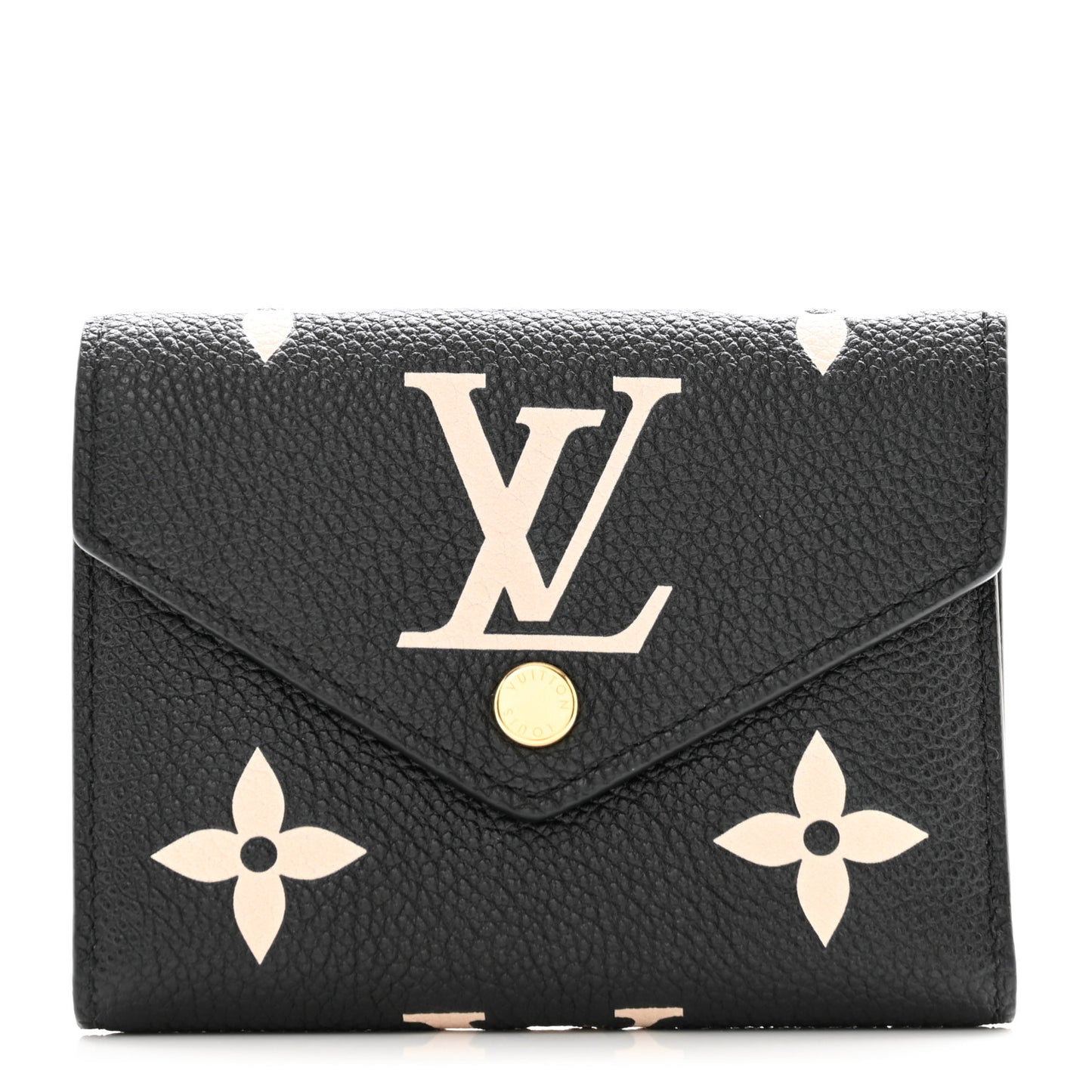 Empreinte Monogram Giant Victorine Wallet Black Beige