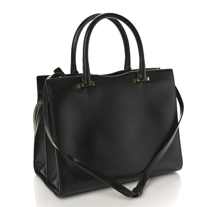 Saint Laurent Shiny Calfskin Medium Uptown Tote Black 3 of 10