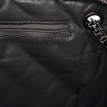 Chanel Aged Calfskin Quilted Large Reissue Camera Case Grey 8 of 14