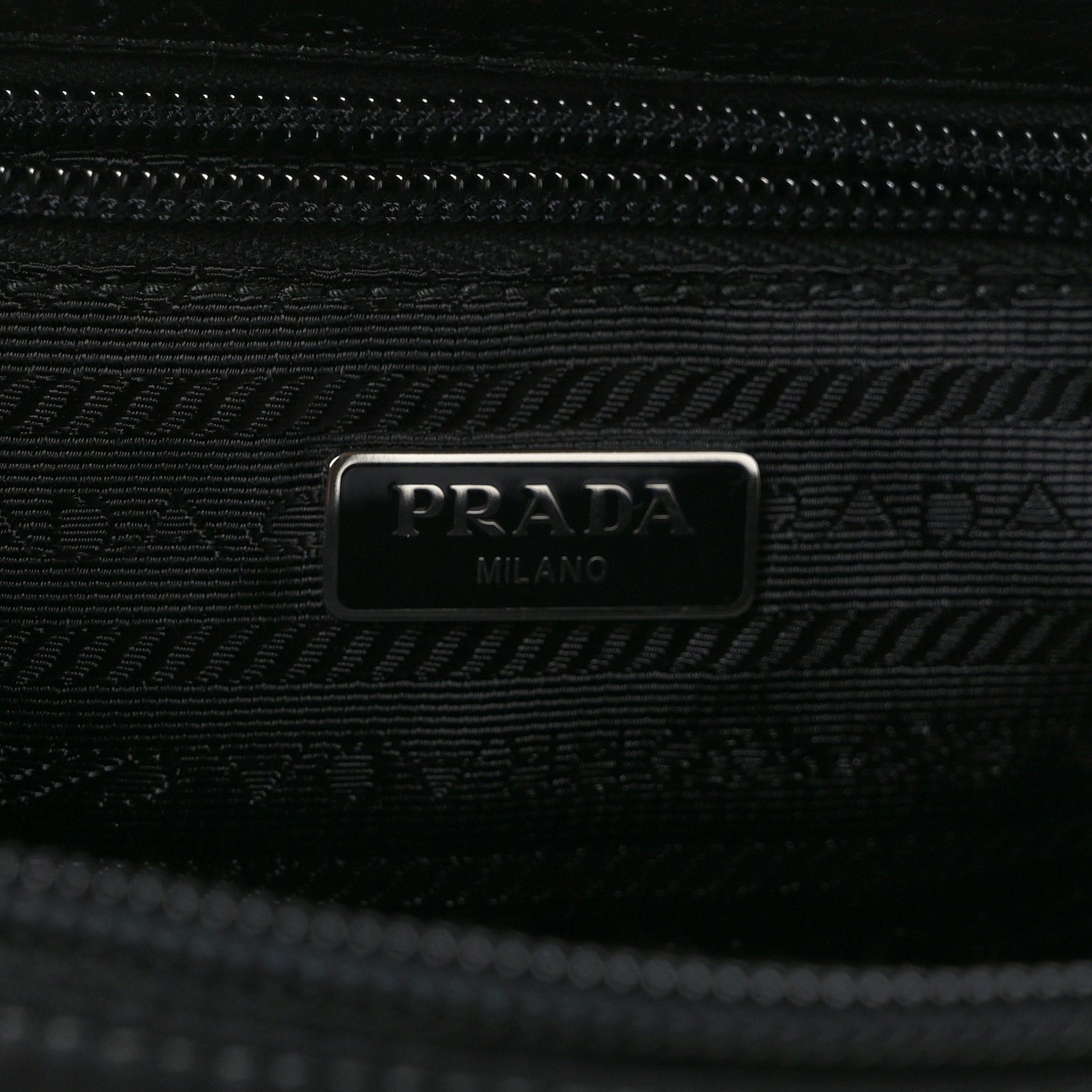 Tessuto Nylon Saffiano Wristlet Black