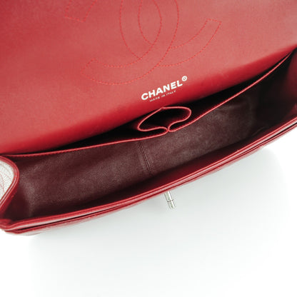 Chanel Caviar Quilted Jumbo Double Flap Dark Red 5 of 9