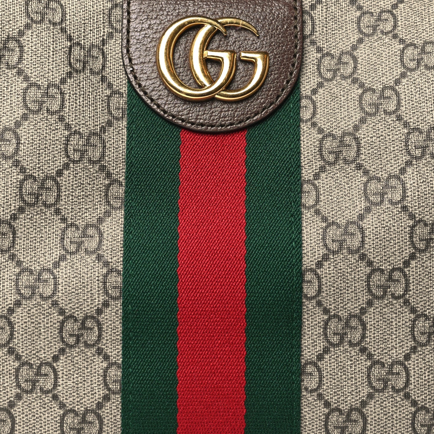 Gucci GG Supreme Monogram Web Small Ophidia Half Moon Hobo Brown 8 of 11
