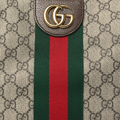 Gucci GG Supreme Monogram Web Small Ophidia Half Moon Hobo Brown 8 of 11