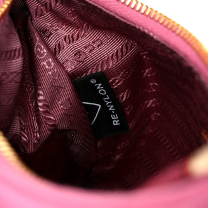 Prada Re-Nylon Saffiano Stitched Mini Re-Edition 1995 Chaine Shoulder Bag Begonia 7 of 11