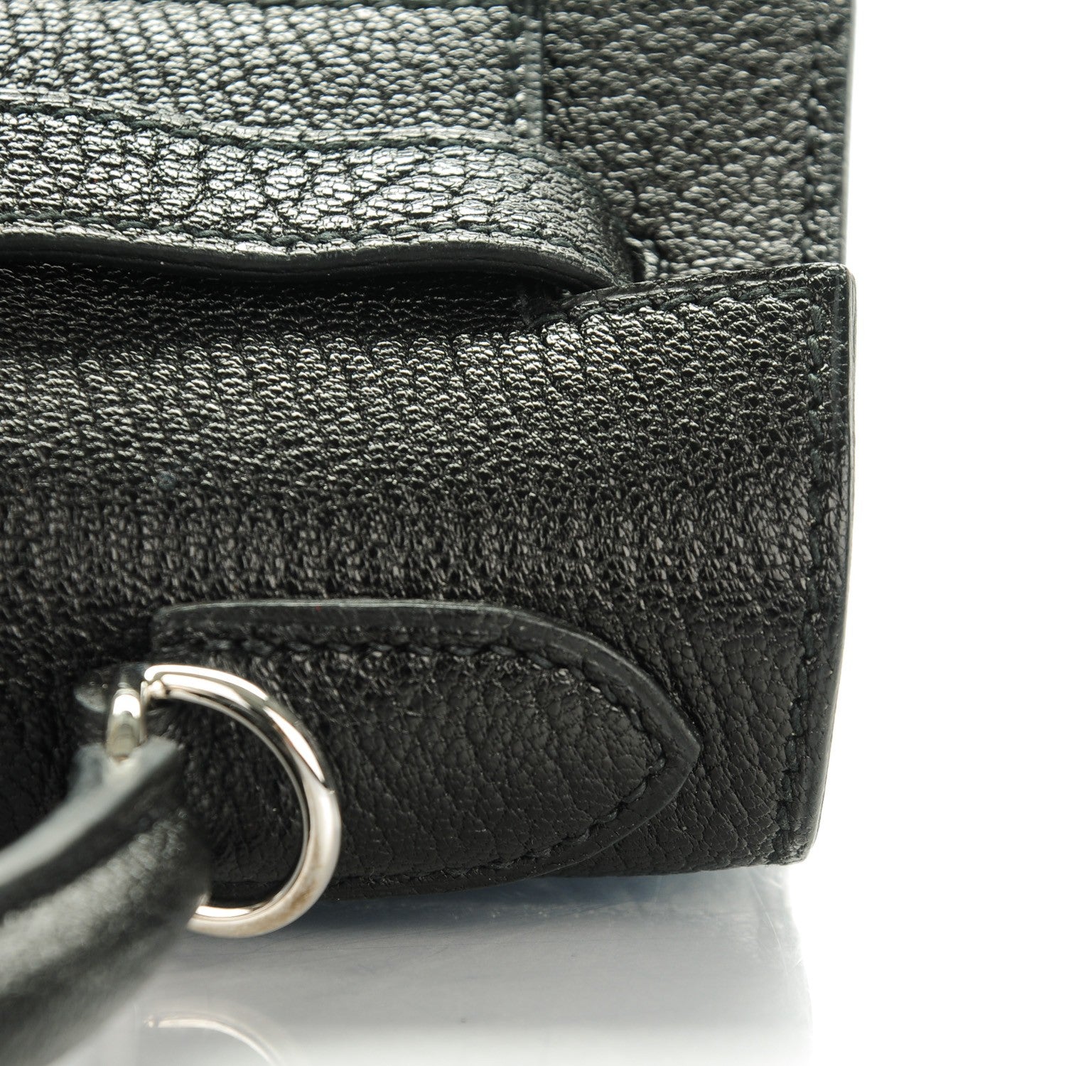 Hermes Chevre de Coromandel Kelly Sellier 28 Black 12 of 24