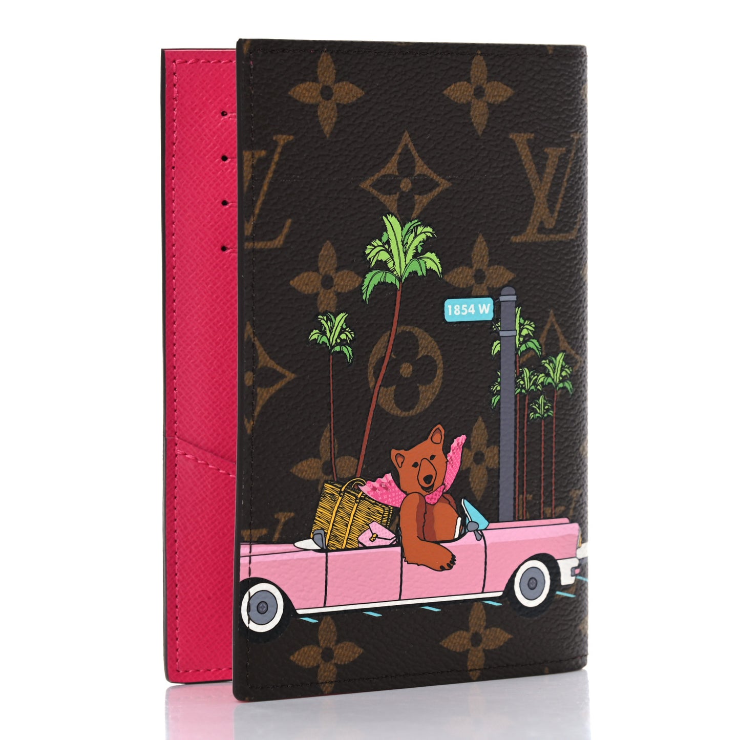 Monogram 2021 Christmas Animation Hollywood Passport Cover Fuchsia