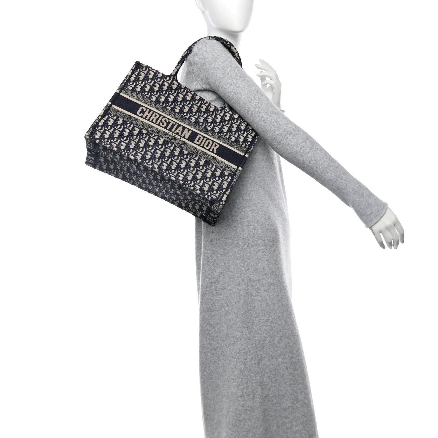 Christian Dior Oblique Medium Book Tote Blue Multicolor 2 of 13
