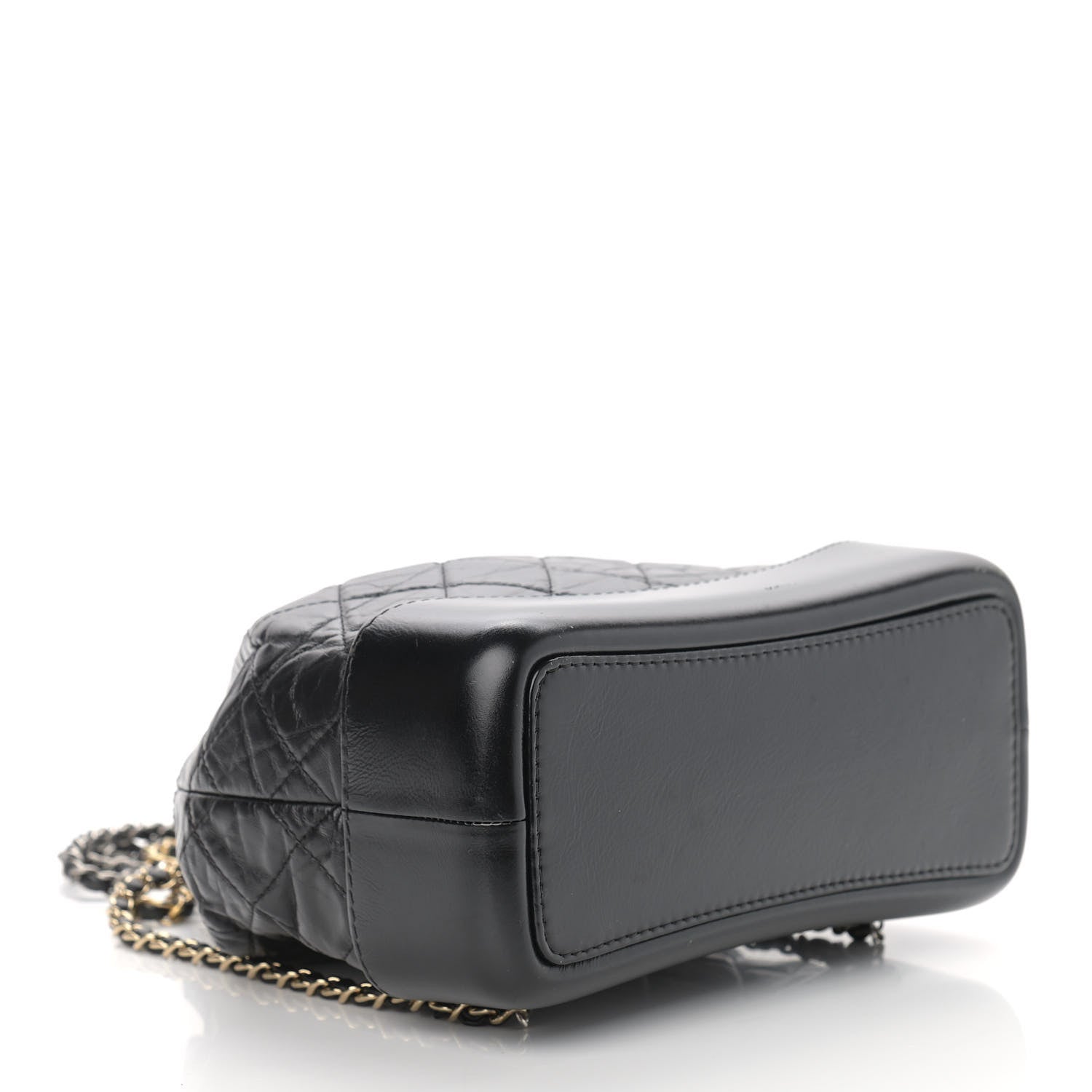 Chanel Aged Calfskin Quilted Small Gabrielle Backpack Black 4 of 13