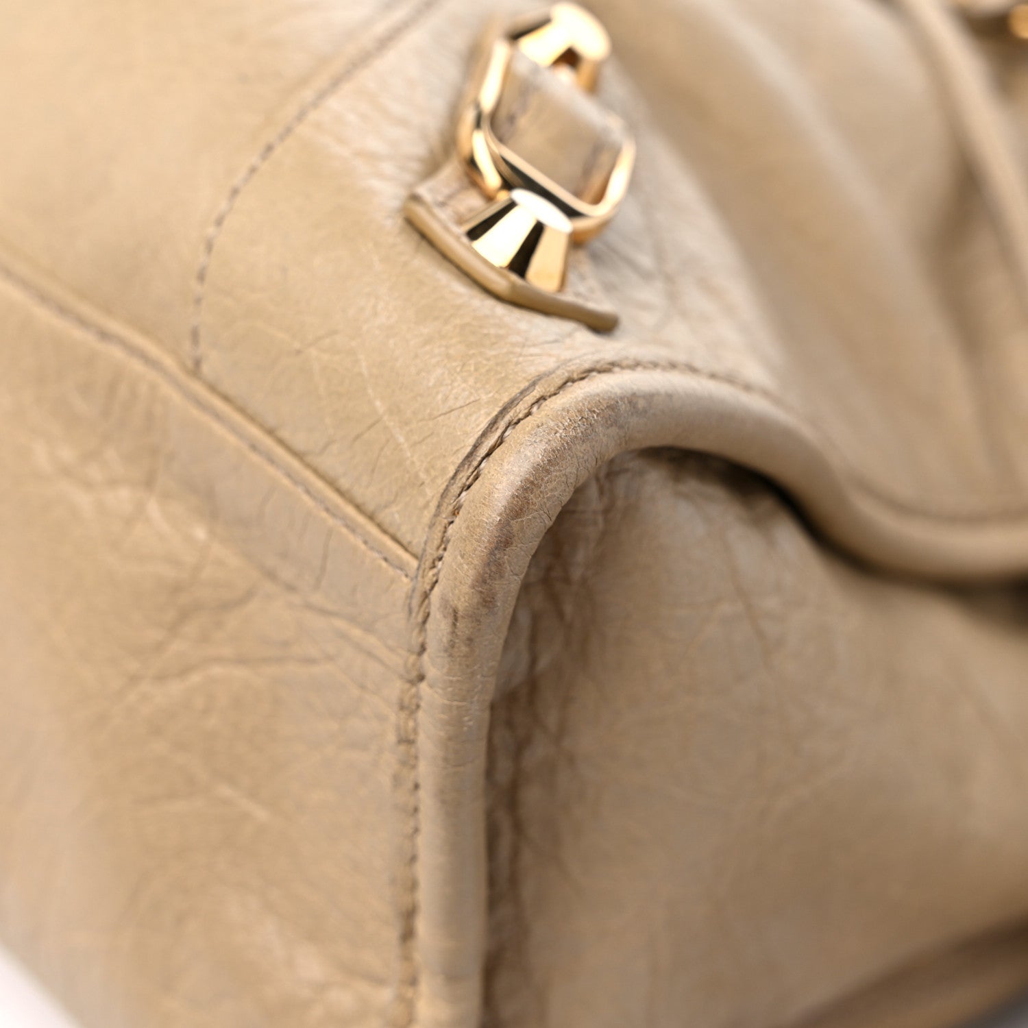 Balenciaga Agneau Classic Gold Hardware S City Beige Sable 9 of 16