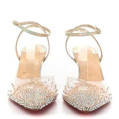 Christian Louboutin PVC Calf Alicoco Spikaqueen 55 Pumps 39 Version Platine 2 of 10
