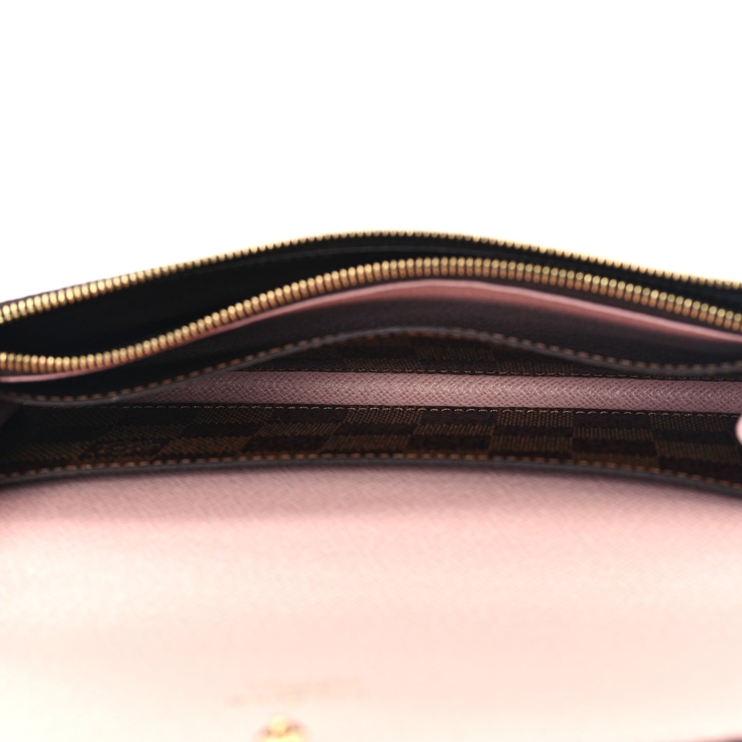 Damier Ebene Emilie Wallet Rose Ballerine