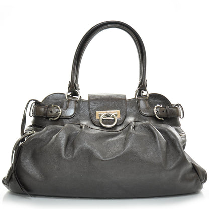 FASHIONPHILE SALVATOREFERRAGAMOLeatherMarisaDarkBrown 1 of 3