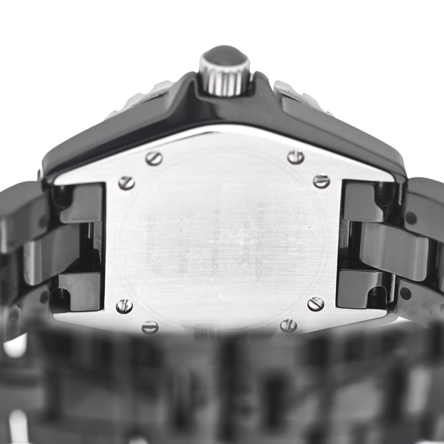 Stainless Steel Ceramic 33mm J12 Quartz Watch Black