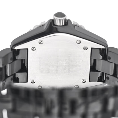 Chanel Stainless Steel Ceramic 33mm J12 Quartz Watch Black 4 of 4