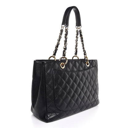Chanel Caviar Quilted Grand Shopping Tote GST Black 3 of 11