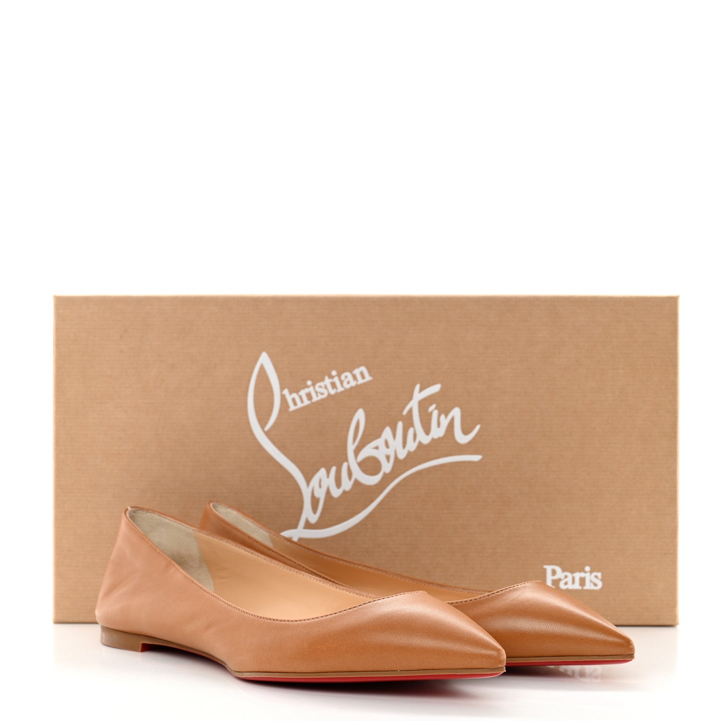 Shiny Nappa Ballalla Flats 37 Cafe Creme