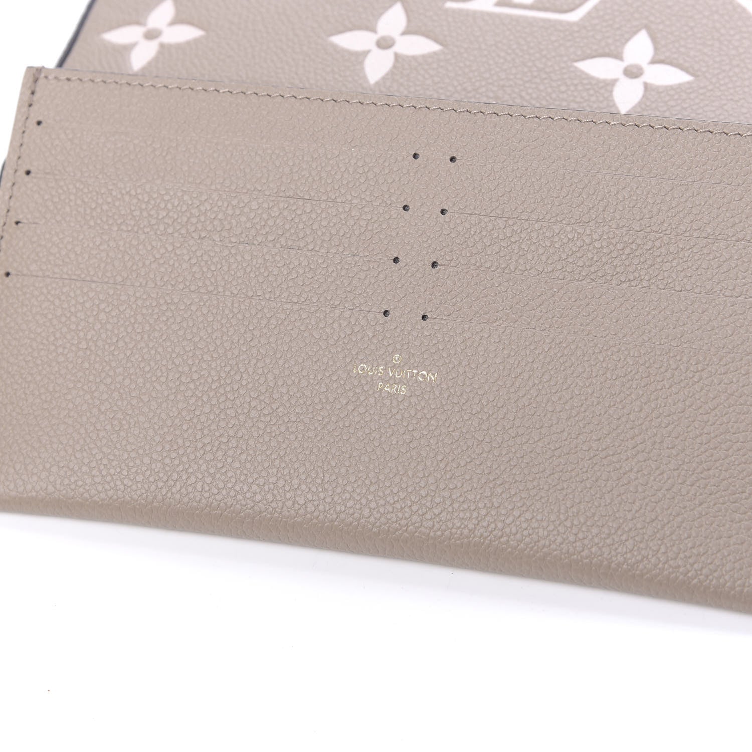 Louis Vuitton Empreinte Monogram Giant Felicie Pochette Tourterelle Creme 11 of 12