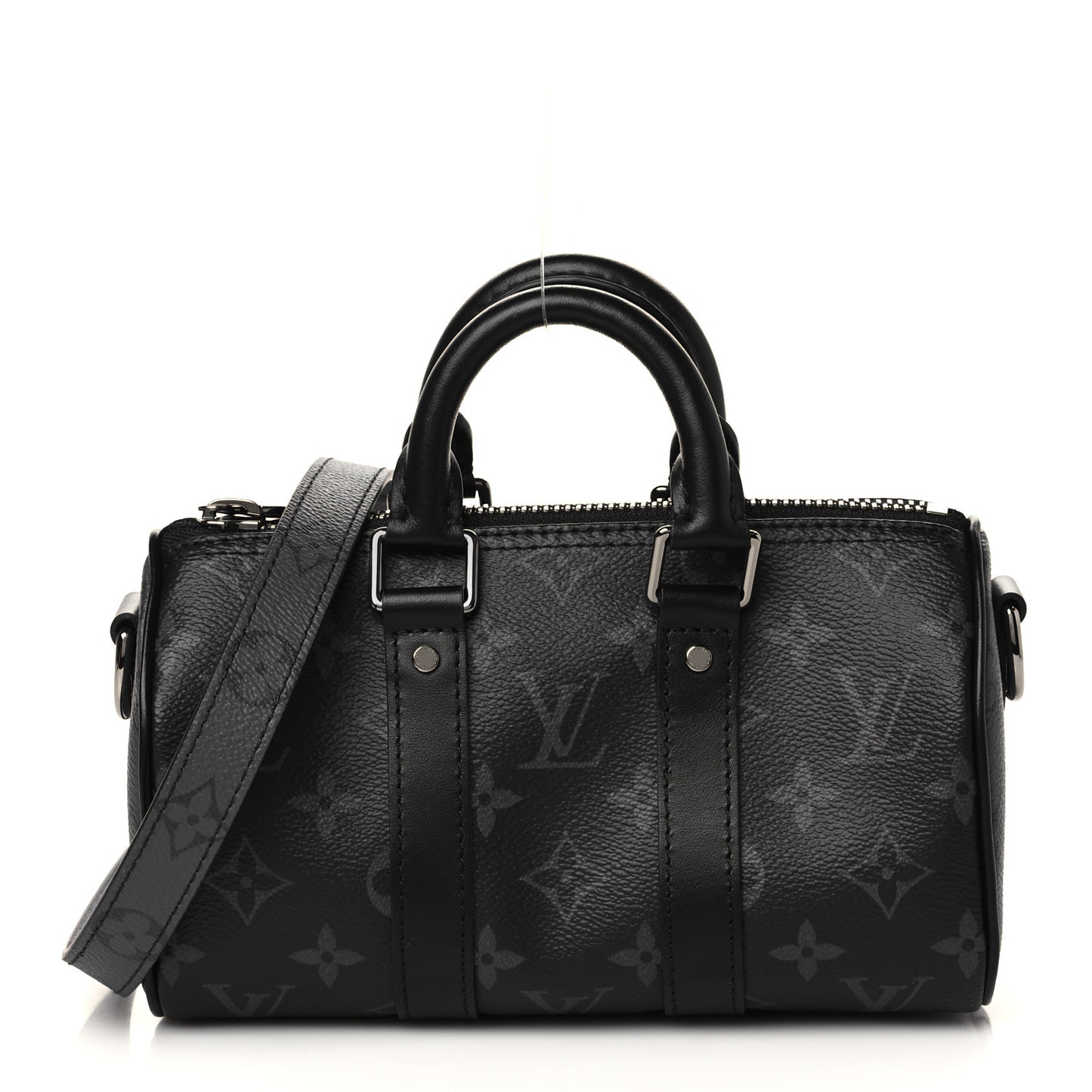 Reverse Monogram Eclipse Keepall XS Black