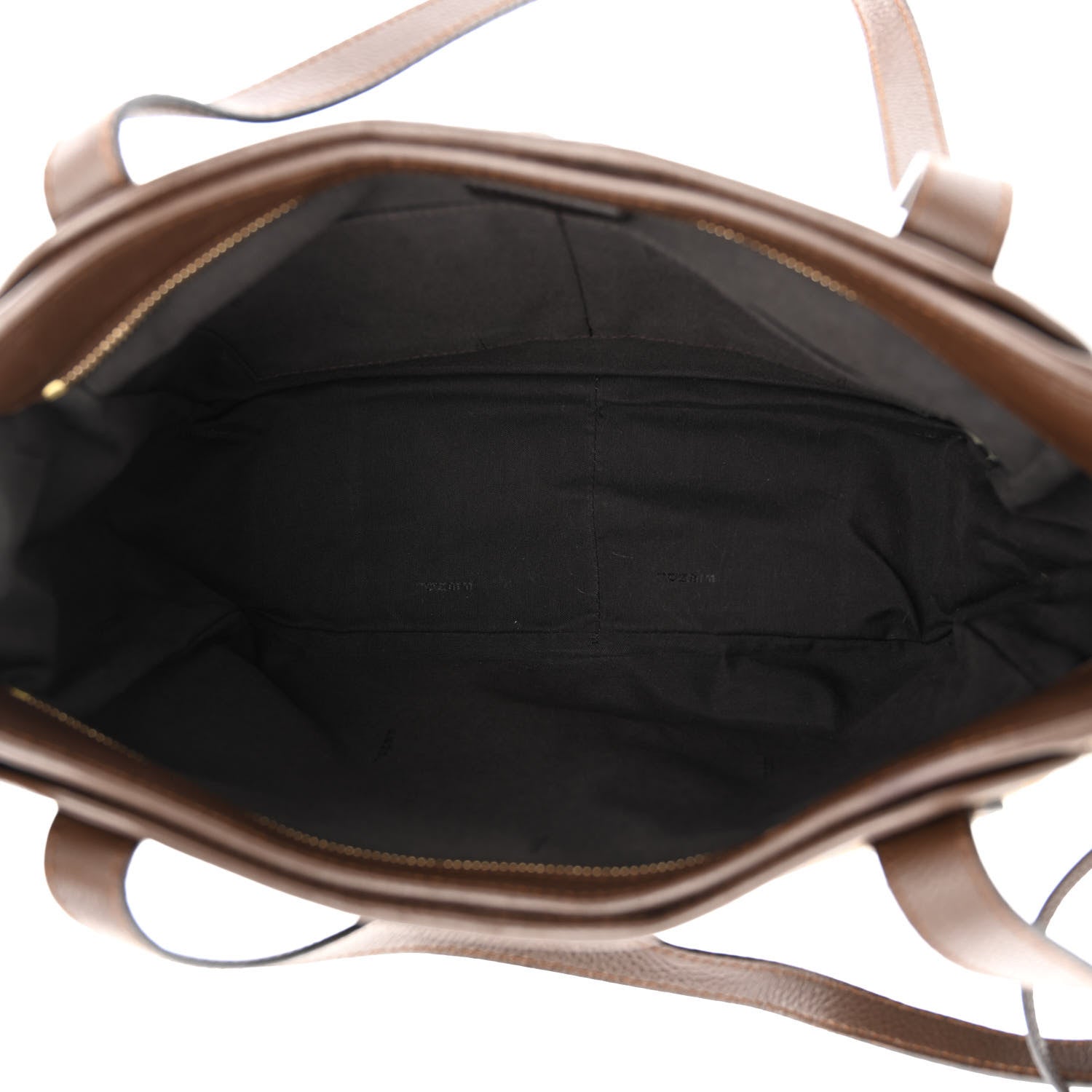 Fendi Zucca Vitello Artic Medium Shopping Tote Tobacco Castagna 5 of 12