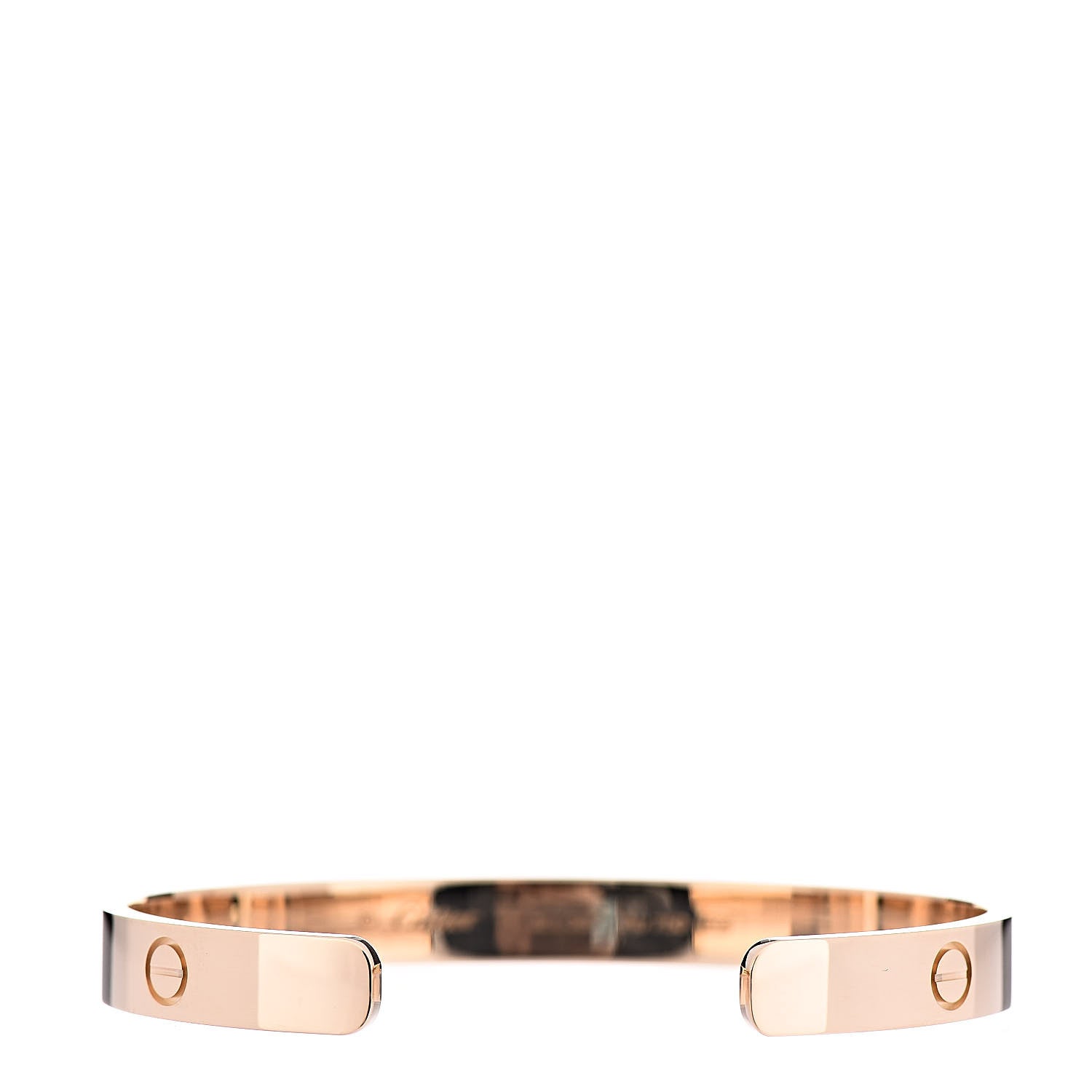 Cartier 18K Yellow Gold LOVE Cuff Bracelet 17 3 of 6