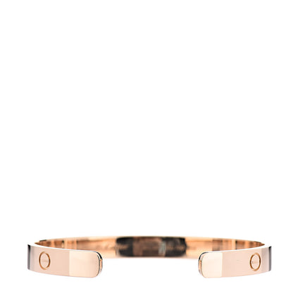 Cartier 18K Yellow Gold LOVE Cuff Bracelet 17 3 of 6