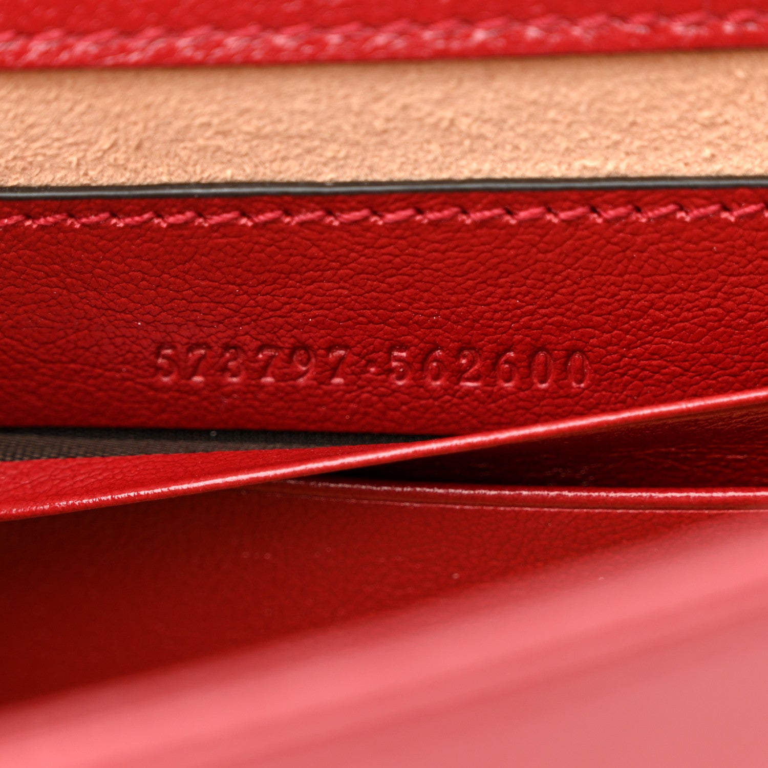 Gucci Textured Calfskin Web Mini Rajah Slim Flap Shoulder Bag Romantic Cherry 7 of 11