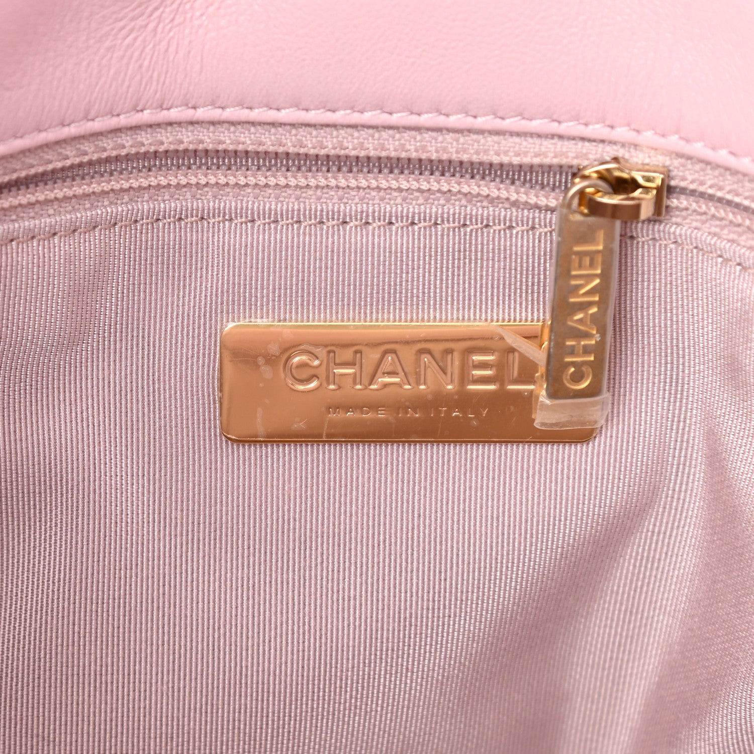 Chanel Lambskin Quilted Medium Chanel 19 Flap Light Pink 6 of 12