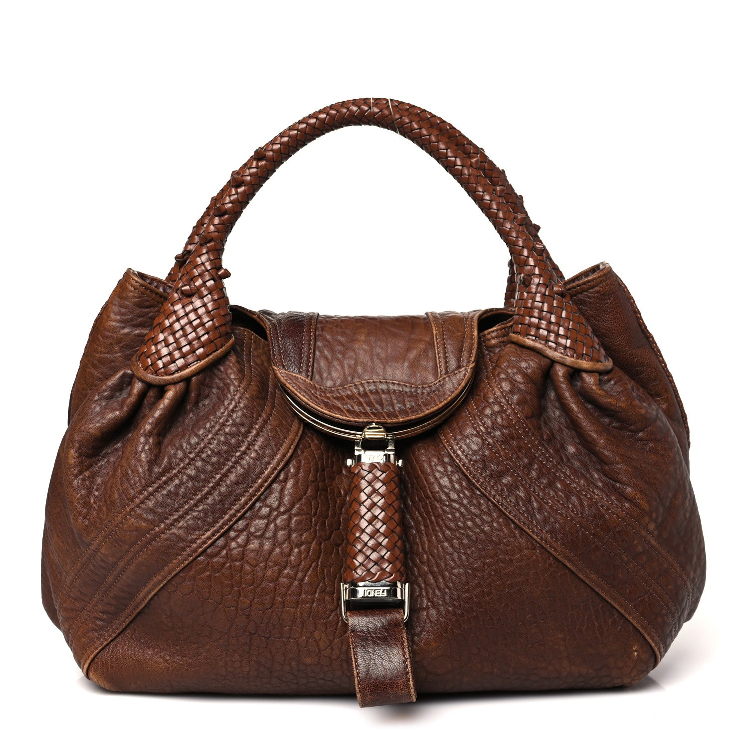Fendi Nappa Nuvolata Spy Cognac 1 of 10