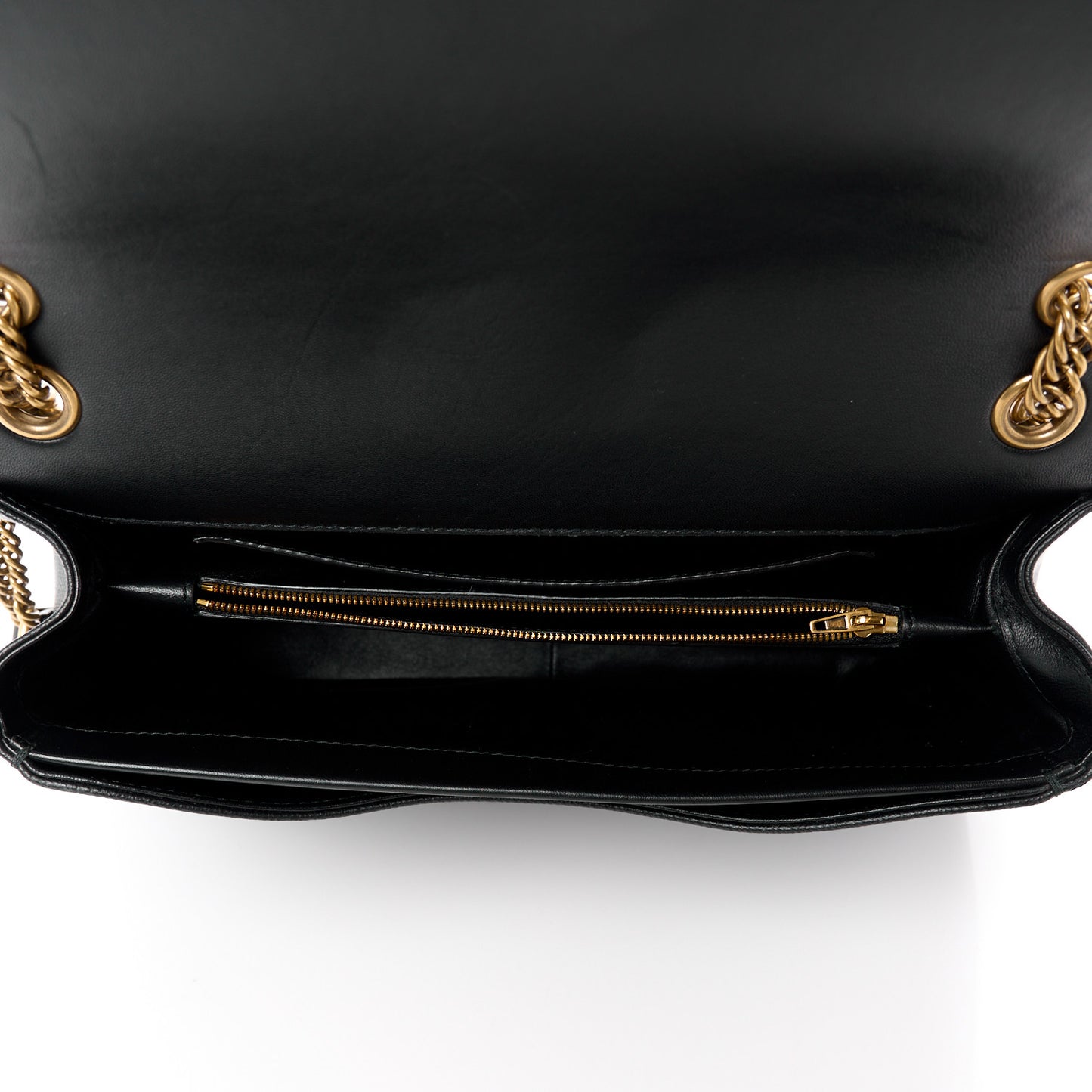Grained Calfskin BB Round Shoulder Bag Black
