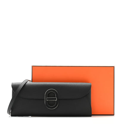Hermes Epsom Enamel Maillon Wallet To Go Black 9 of 9