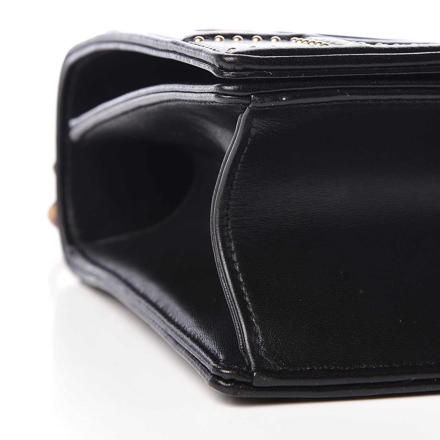 Christian Dior Lambskin Studded Medium Diorama Flap Bag Black 8 of 13