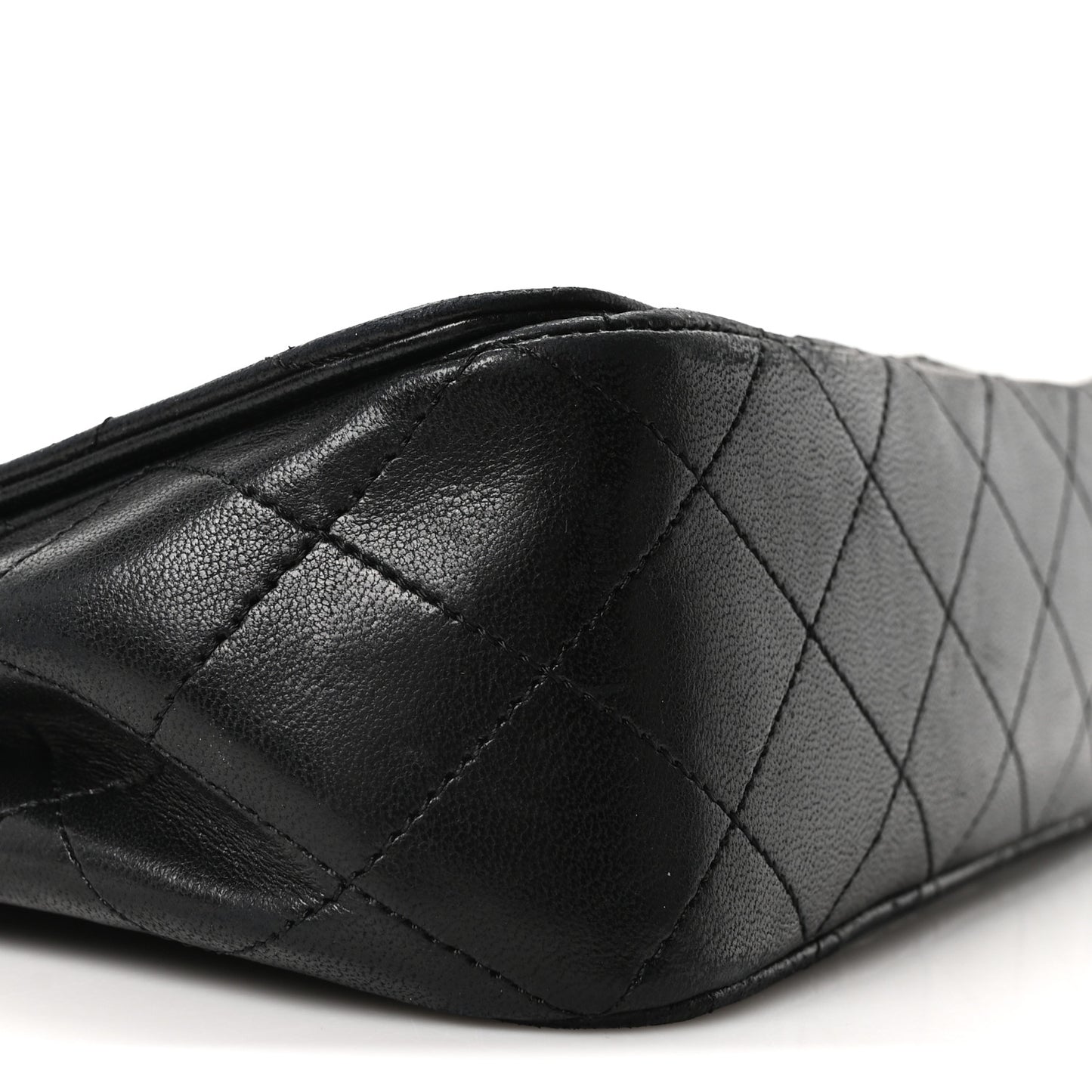 Lambskin Quilted Small Single Flap Black