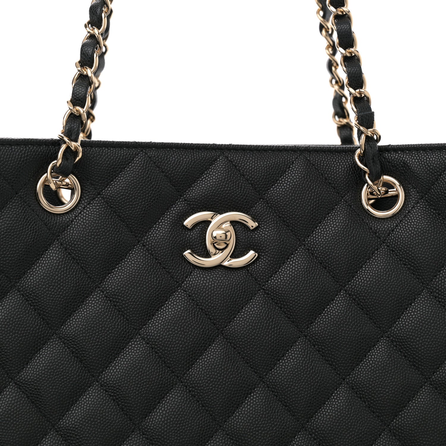 Chanel Caviar Quilted Large Shopping Tote Black 8 of 10