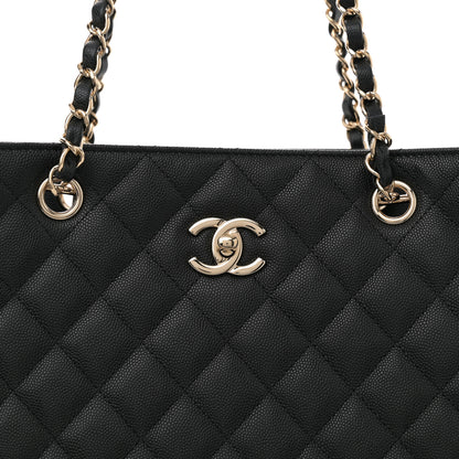Chanel Caviar Quilted Large Shopping Tote Black 8 of 10
