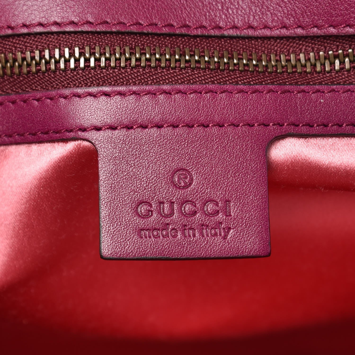 Gucci Velvet Matelasse Loved Embroidered Medium GG Marmont Shoulder Bag Fuchsia Violet Cyclamen 6 of 7