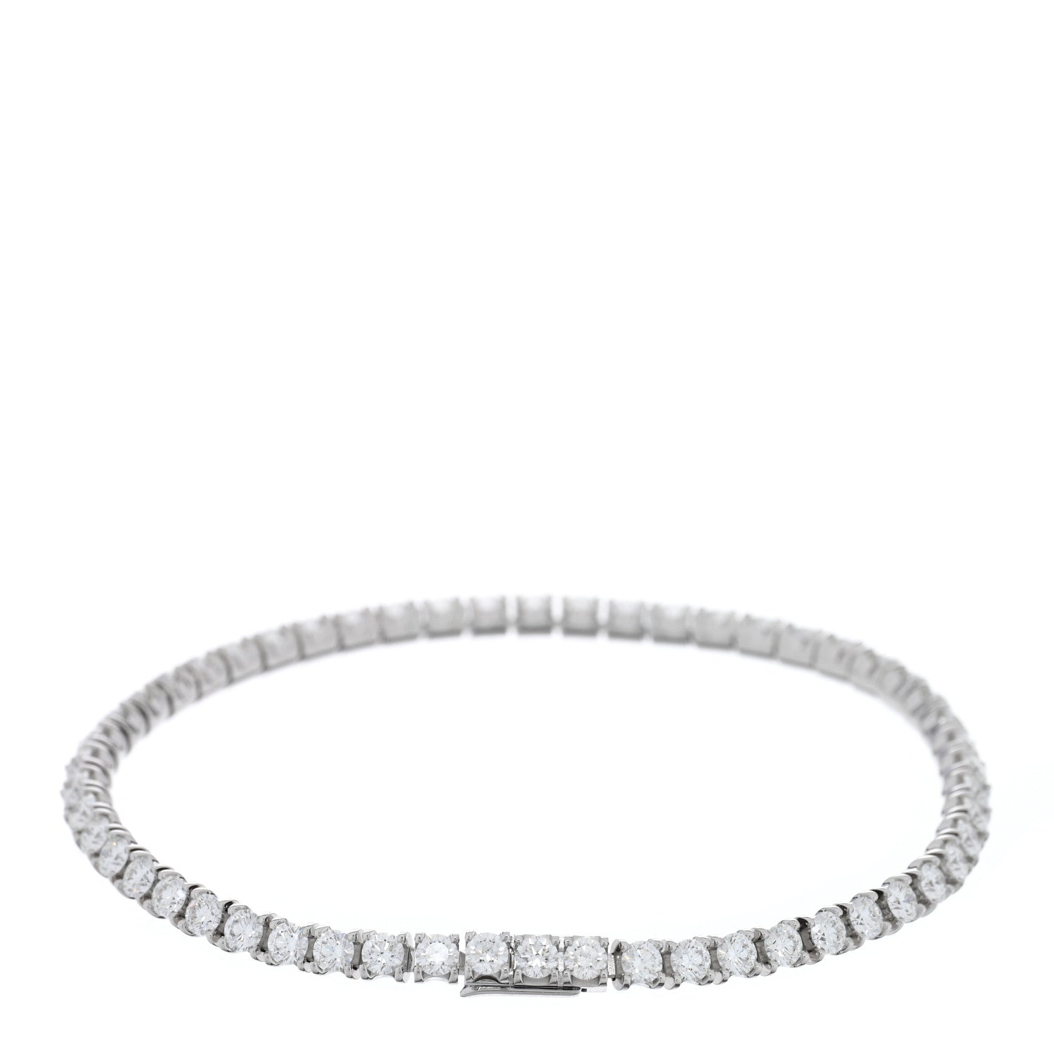 Cartier 18K White Gold Diamond 2.70ctw Lignes Essentielles Bracelet 2 of 4