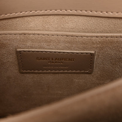 Saint Laurent Calfskin Medium Monogram Sunset Dark Beige 6 of 11