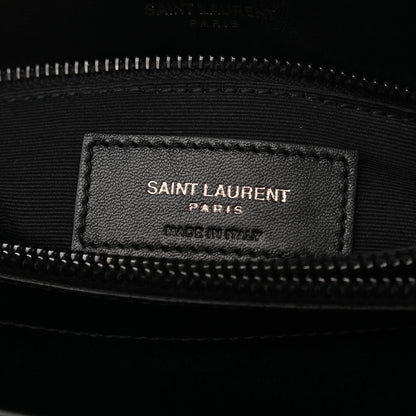 Saint Laurent Calfskin Y Quilted Monogram Medium Loulou Chain Satchel Black 9 of 11