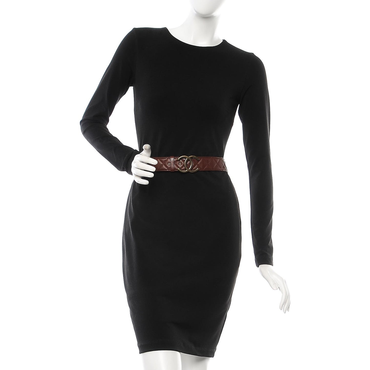 Lambskin Quilted CC Belt 90 36 Bordeaux