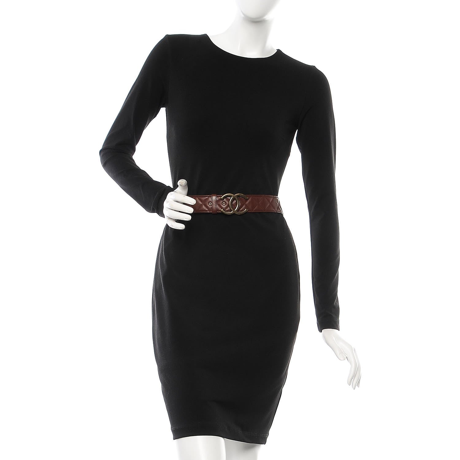 Chanel Lambskin Quilted CC Belt 90 36 Bordeaux 2 of 12