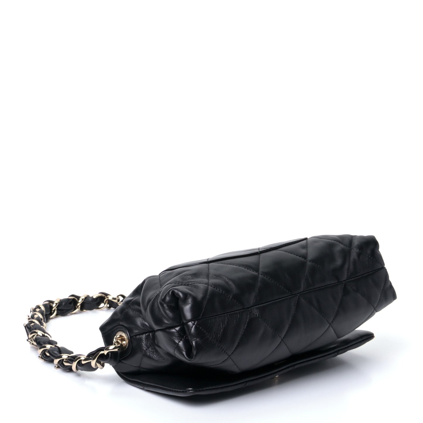 Lambskin Quilted On The Shoulder Flap Black