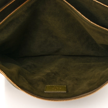 Louis Vuitton Lambskin Embossed Monogram Coussin MM Khaki 7 of 17