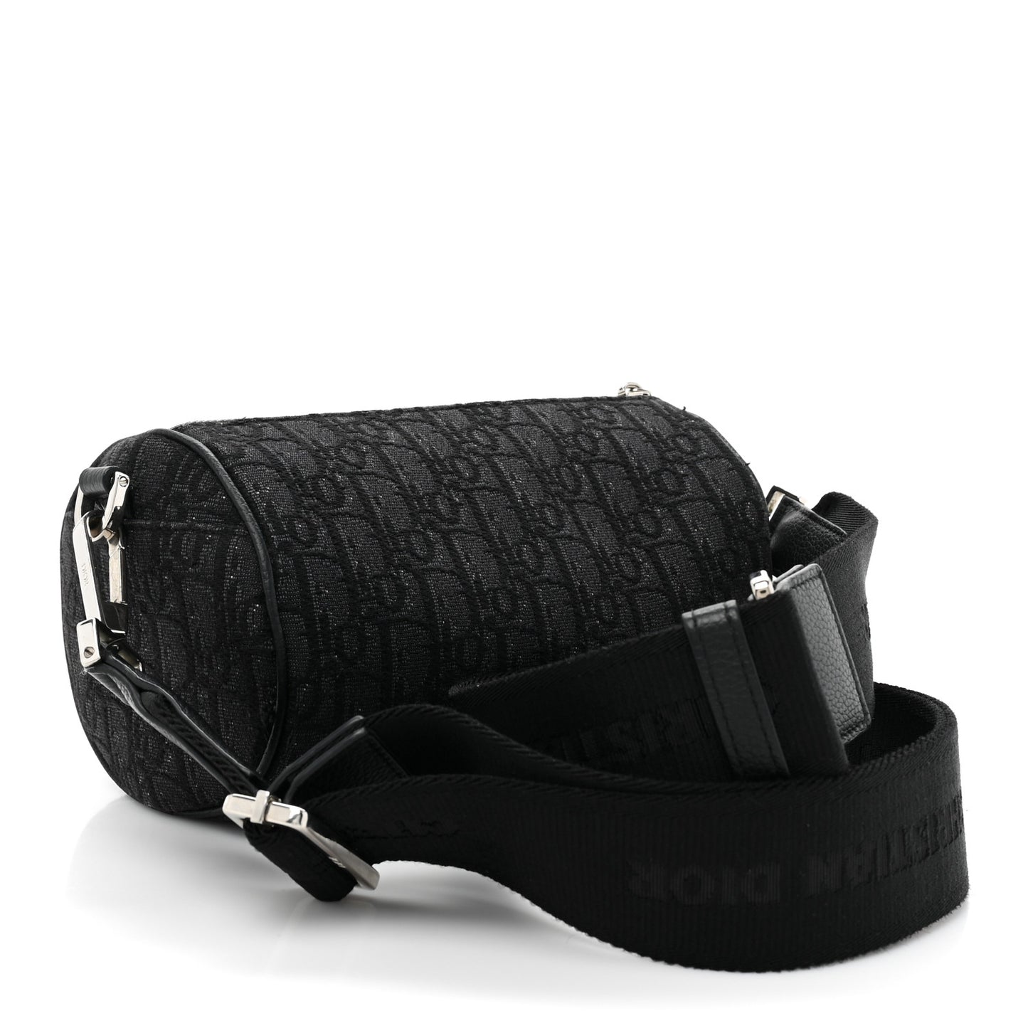 Oblique Roller Messenger Bag Black