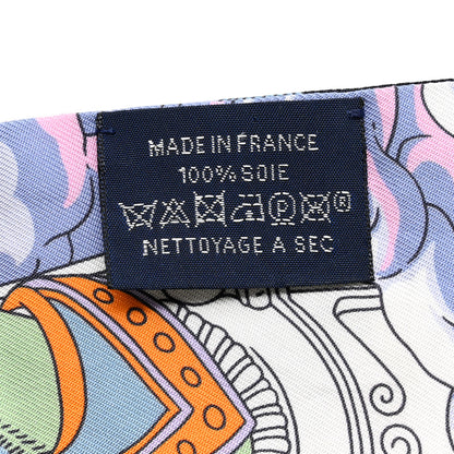 Hermes Silk Sur Mon Nuage Twilly Bleu Black Mauve 3 of 4