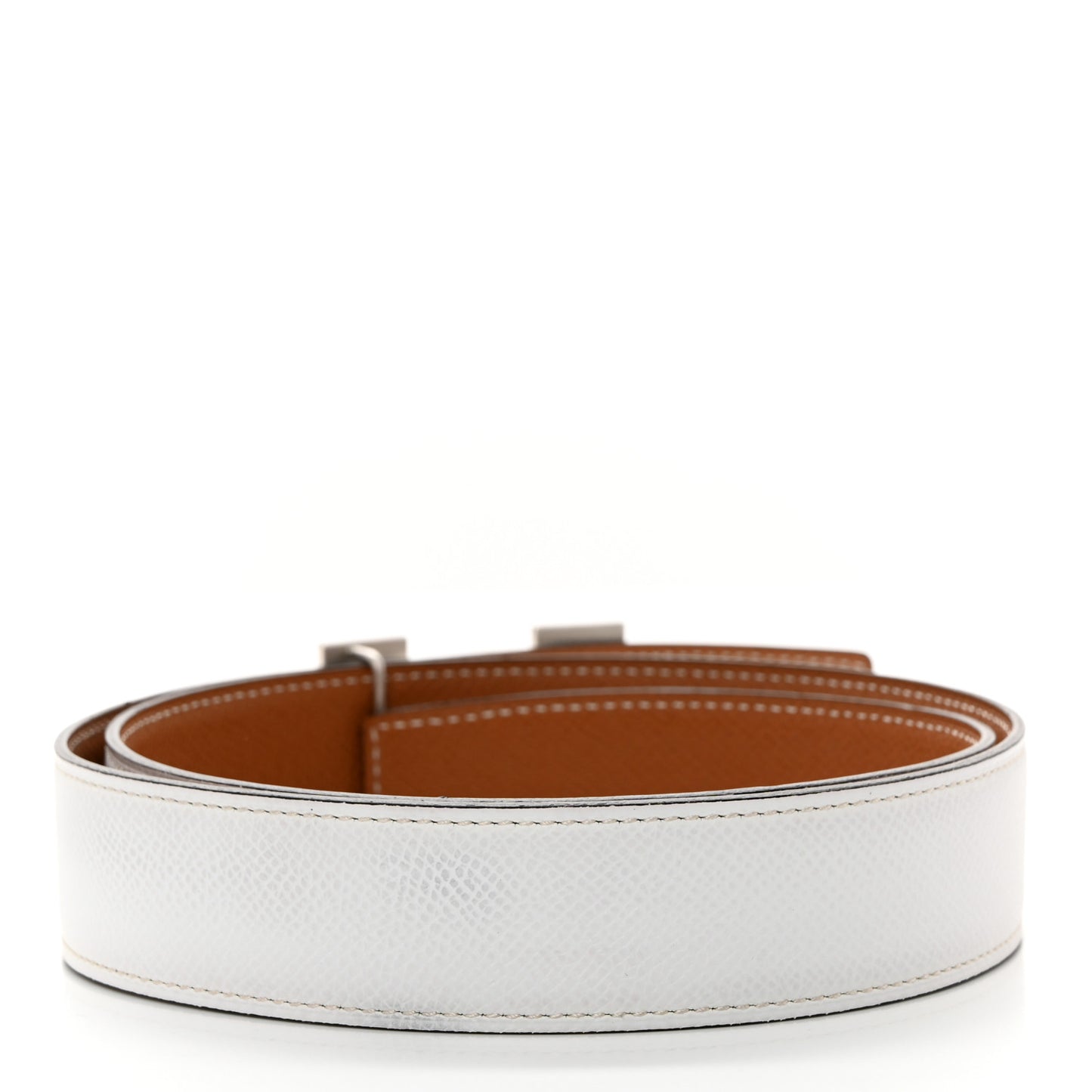 Epsom 38mm Constance H Belt 80/32 White Gold