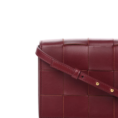 Bottega Veneta Lambskin Maxi Intrecciato Mini Cassette Crossbody Bag Bordeaux 10 of 11
